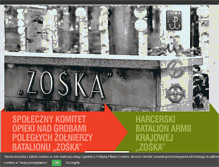 Tablet Screenshot of batalionzoska.pl